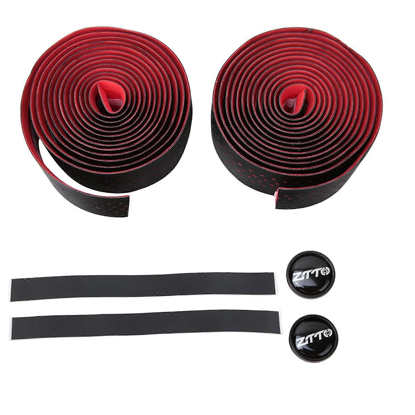 PU Anti-slip Handlebar Tapes for Road Bike, Soft and Breathable, for MTB (Red)