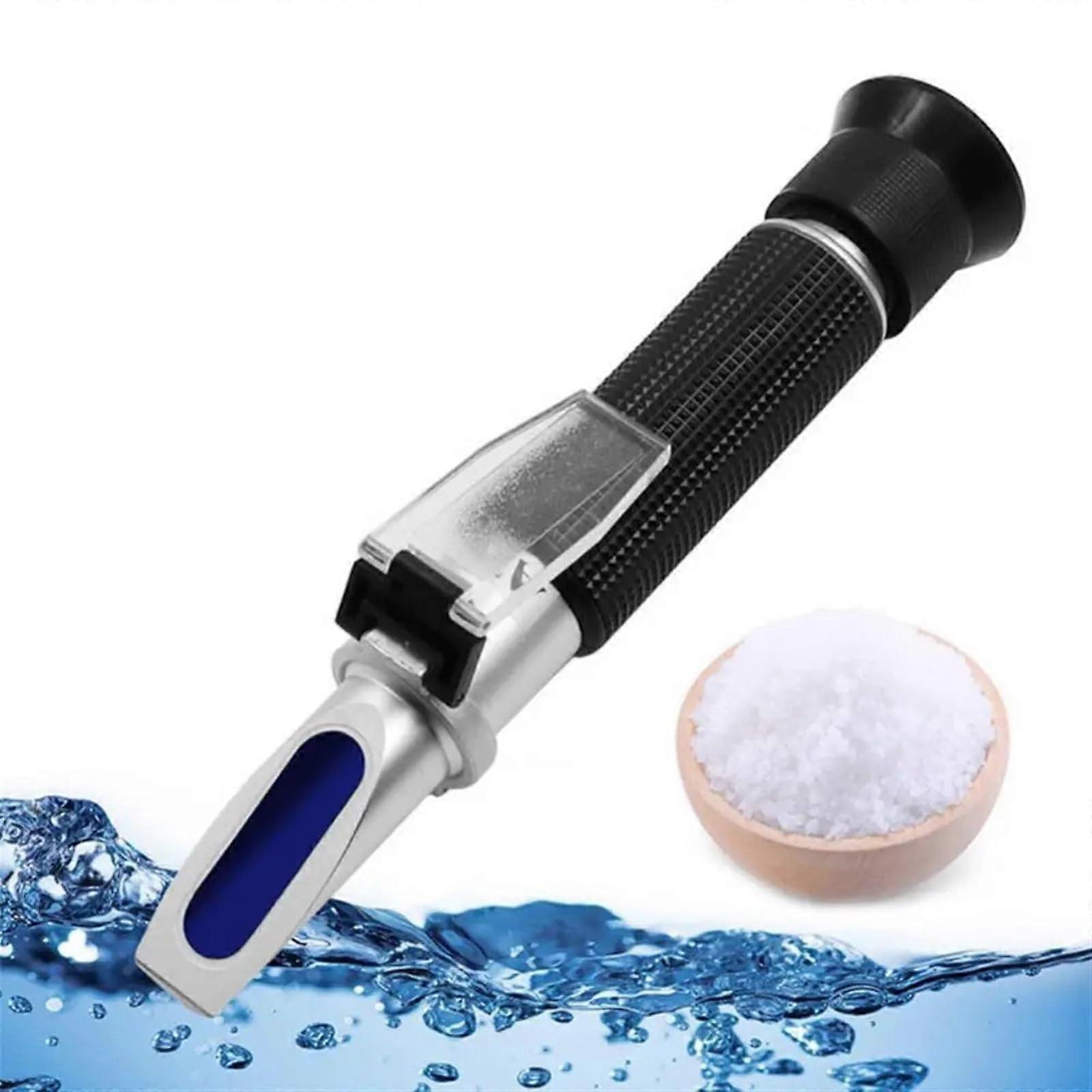 Refractometer Handheld 0-100% Salinity ATC 1,000-1,070 SG Seawater Salinometer for Aquarium
