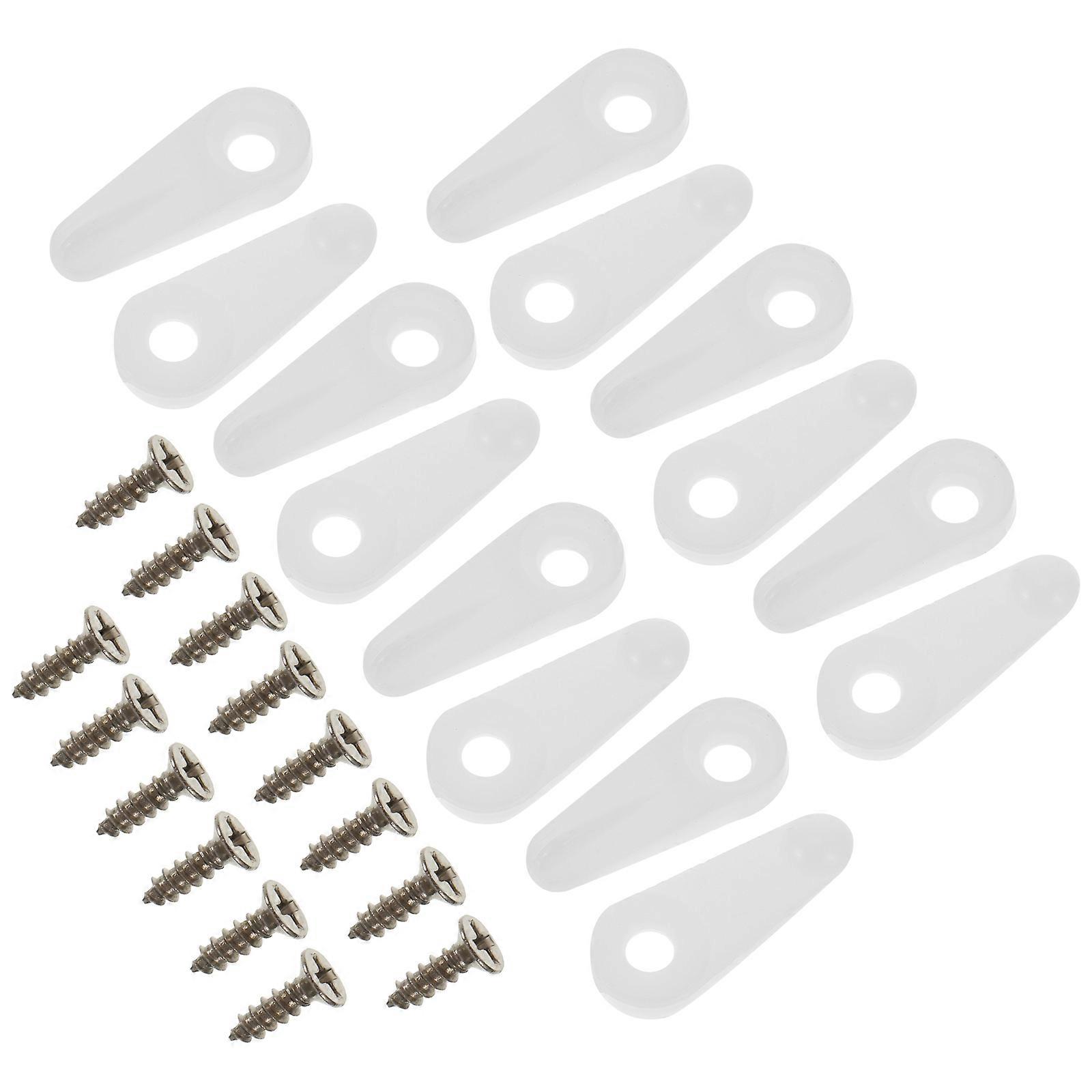 White Plastic Photo Frame Back Plate Buckles for DIY Use Simple Structure Easy Installation 100pcs