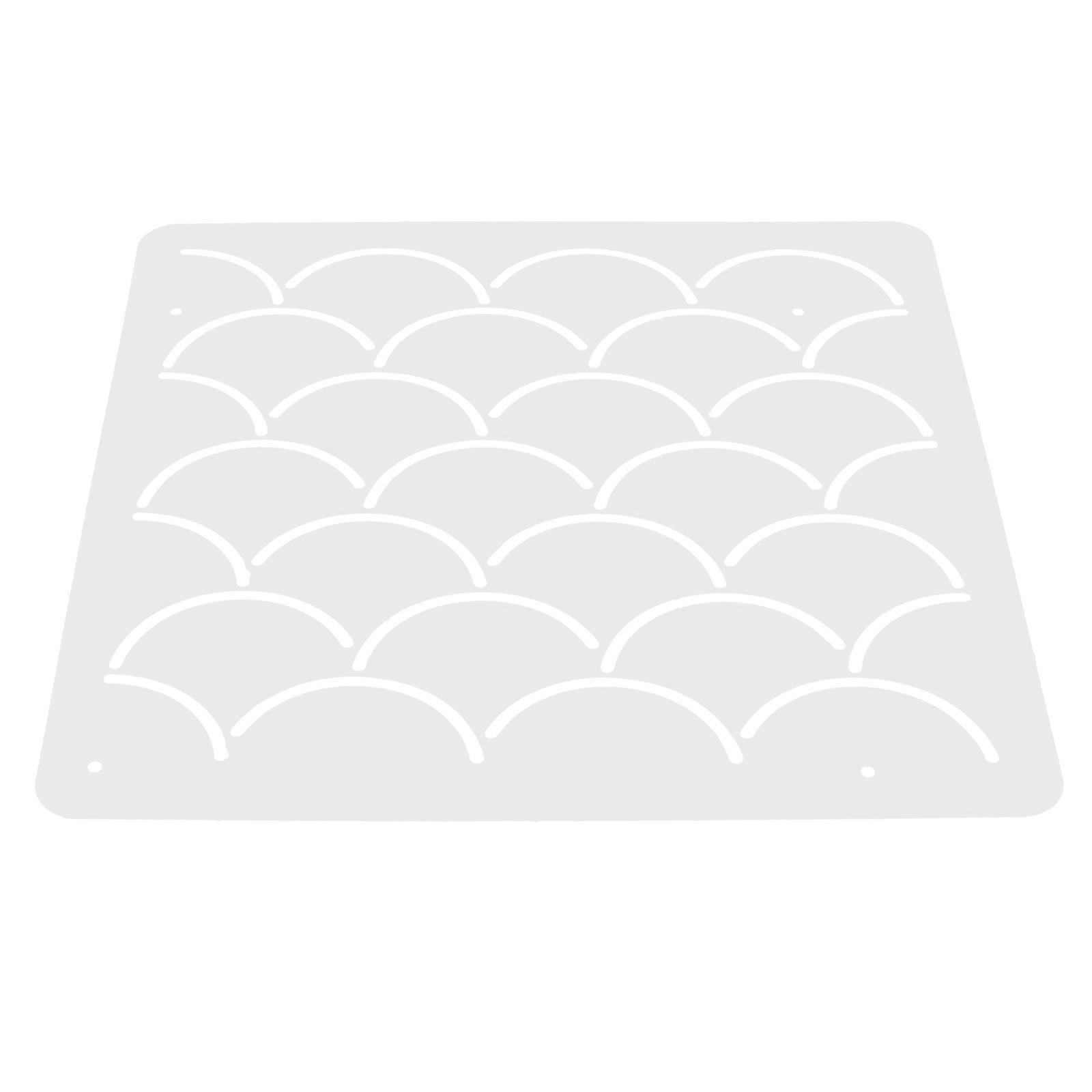 Durable Plastic Quilting Template for Accurate Cutting in DIY Sewing, Embroidery, and Craft Projects