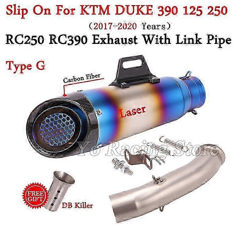 For Compatible Motorcycles with Modified Mid Link Pipe Connecting 51mm Muffler