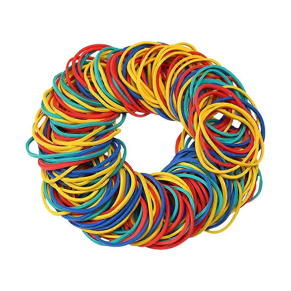 Elastic Rubber Bands Colorful Household Items Daily Use 5X5X0.15CM Elasticity 1Set