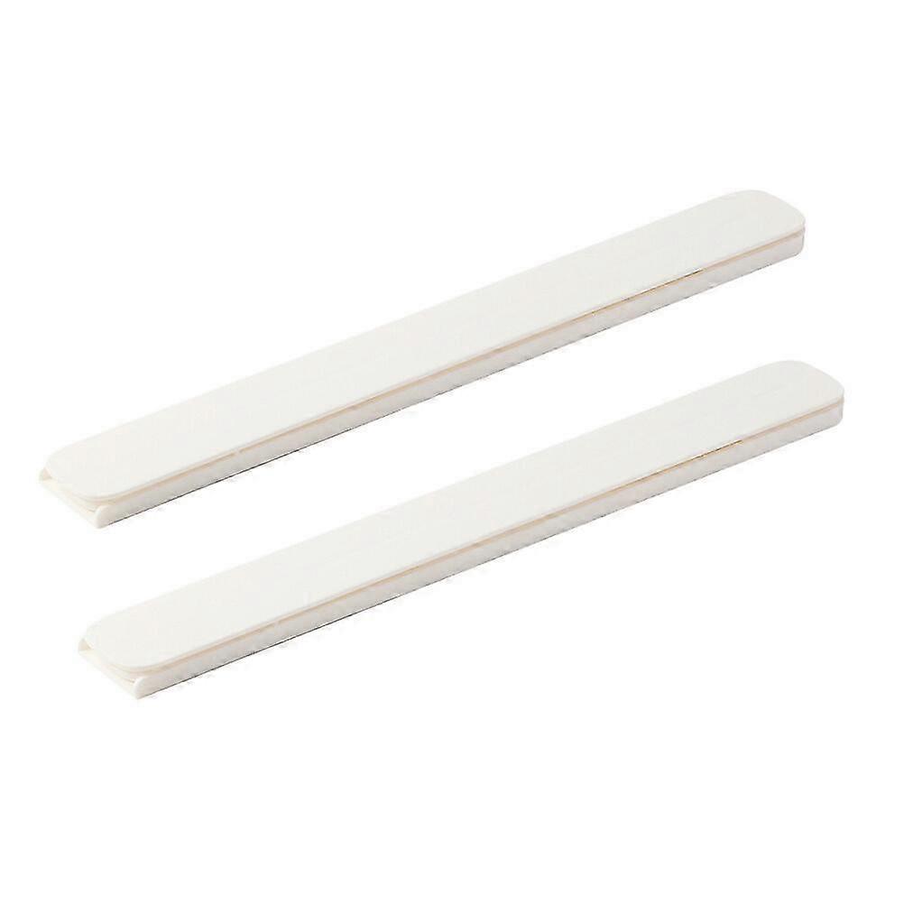 1 Set of Self-Adhesive Drawer Guide Slides for Easy Installation and Smooth Operation in White Color