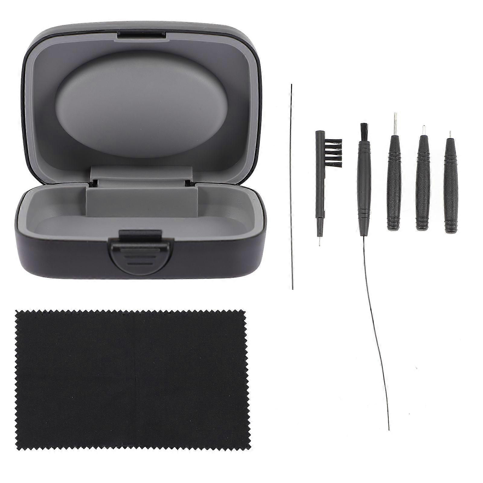 1 Set Hearing Aid Cleaning Tool BTE Hearing Aid Cleaning Brush with Case