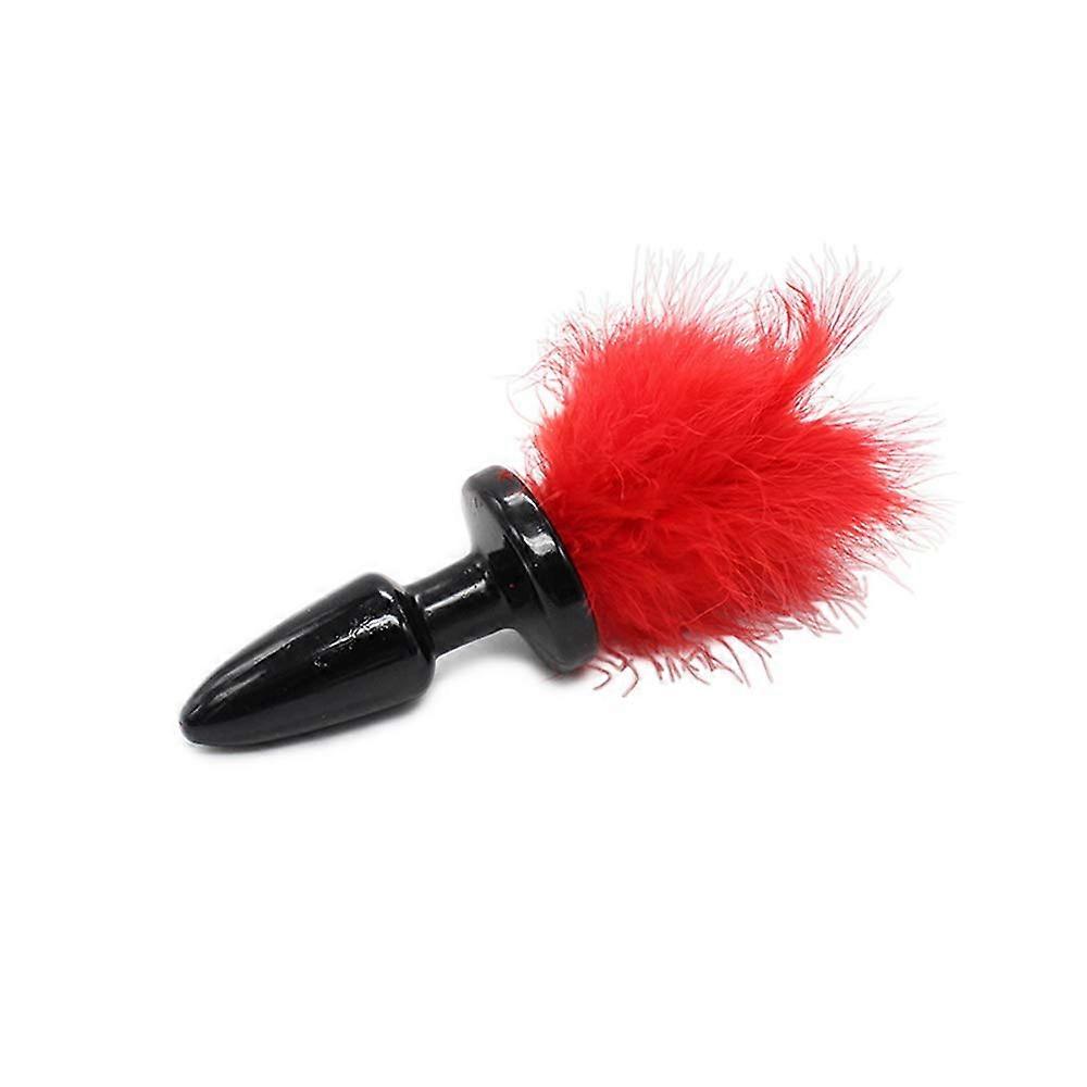 Red Feather Tickler with Fluffy Delicate Feathers