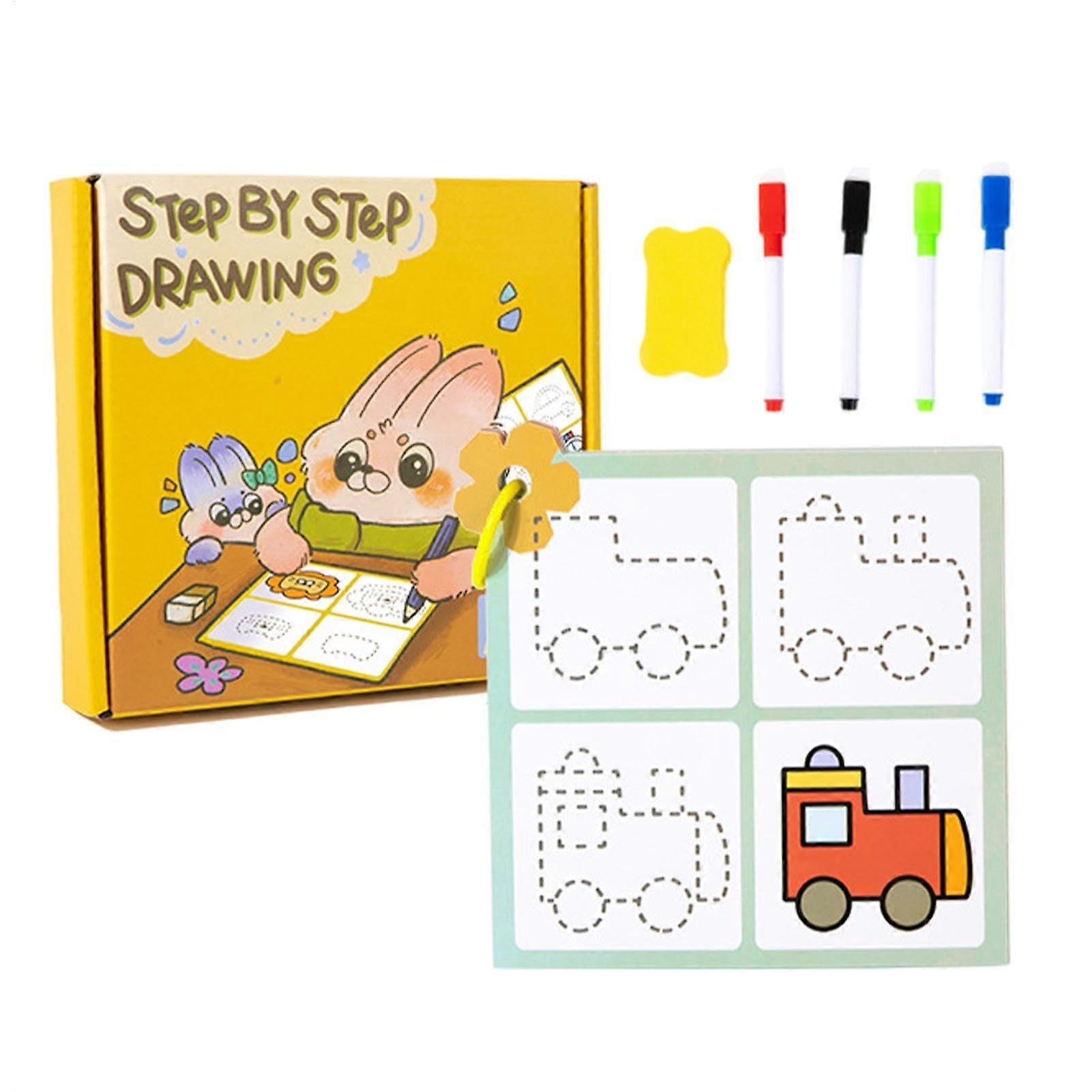 Pros and Cons of School Dry Erase Workbooks, Tracing Book Easy Drawing Dry Erase Activity Book