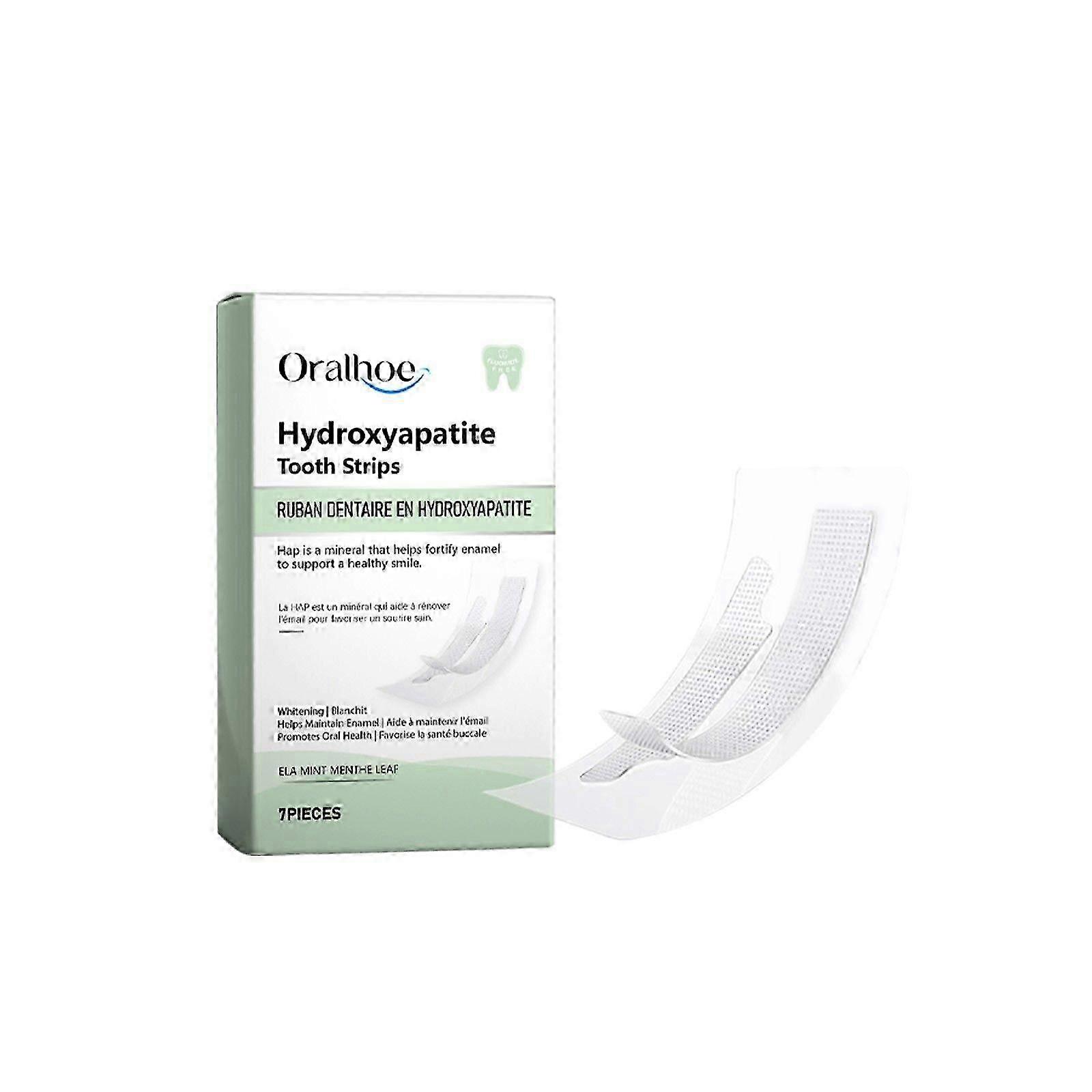 Hydroxyapatite Tooth Strips, Fluoride Free Teeth Patches, Helps Remineralize, Appropriate for Sensitive Teeth, Whitening for Adult, Kids Oral Care - M