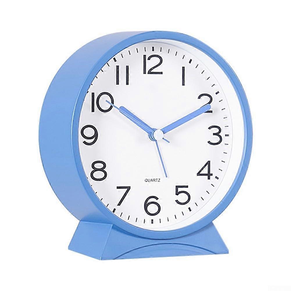Children's table alarm clock, 12 cm, with clear numbers and simple design, for learning environments (E)