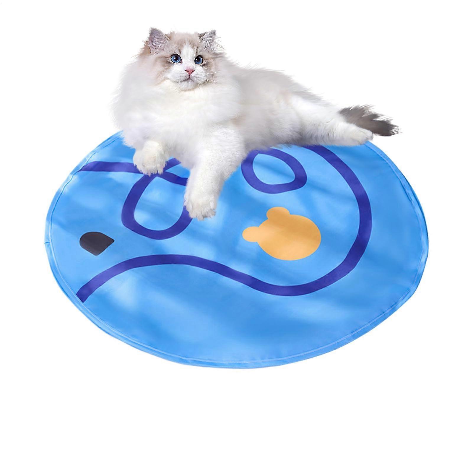 Cat play mat with rolling ball, interactive toy for kittens safe and comfortable