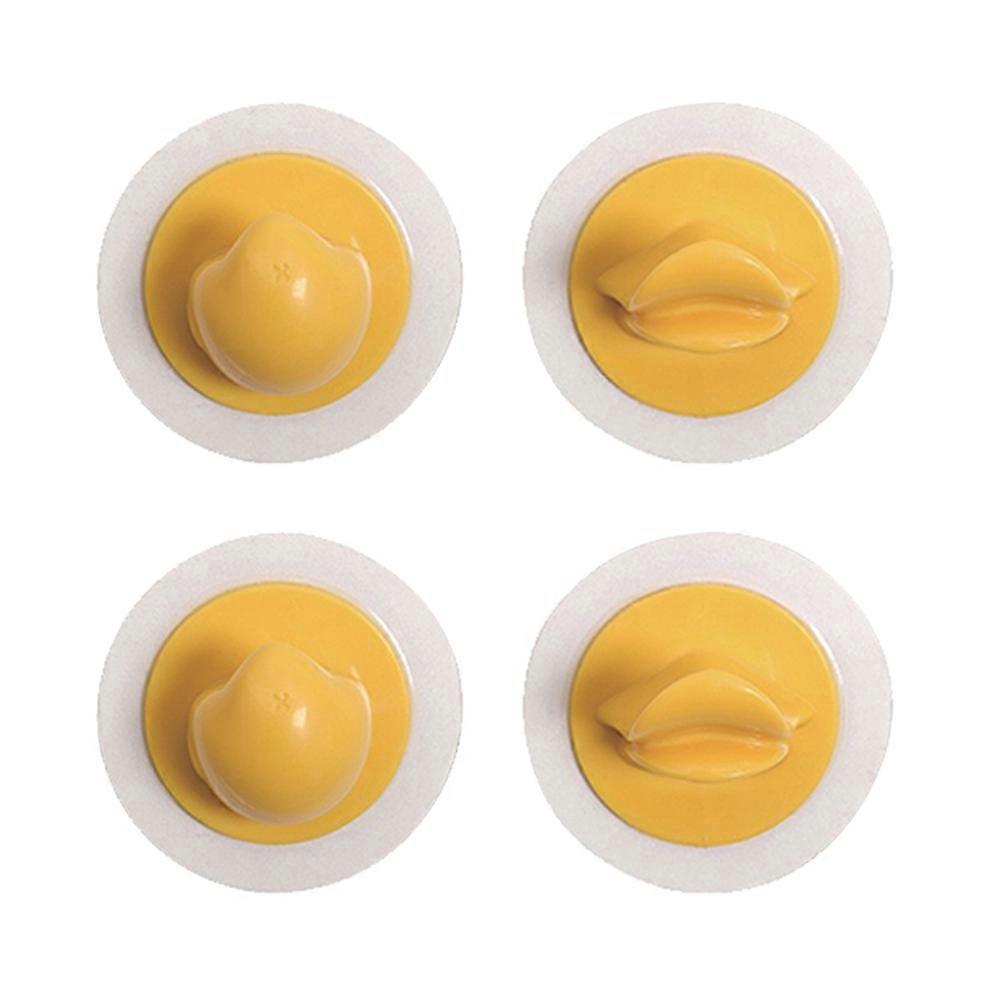 4pcs Cartoon Duck Wall Hooks, Strong Adhesive Wall Hangers for Kitchen, Bathroom, Bedroom – Easy Installation for Towels, Keychains & More