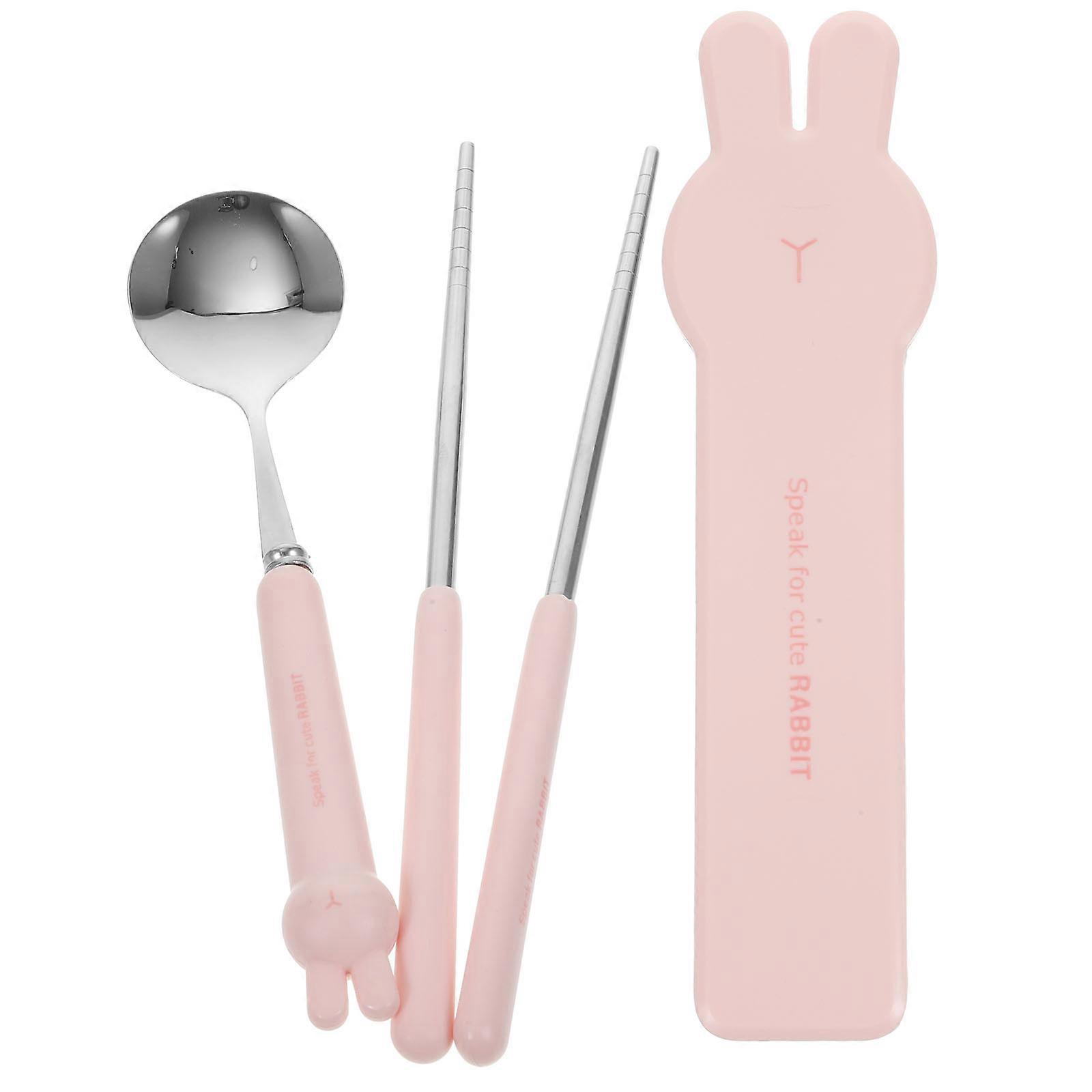 Scratch Resistant Utensil Set for Lunch Box Outdoor Use 18.40X4.00X1.70cm 1Set