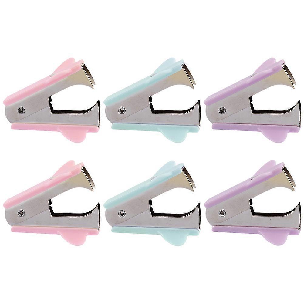Staple Puller Mini Staple Remover for Office Use Portable 6Pcs Set