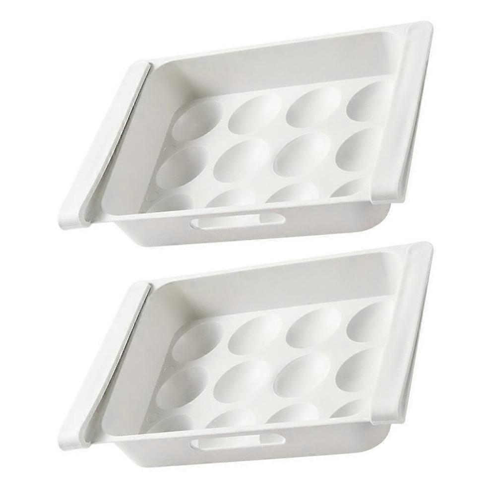 Egg Holders Drawer Type for Refrigerator Storage 2Pcs Egg Containers
