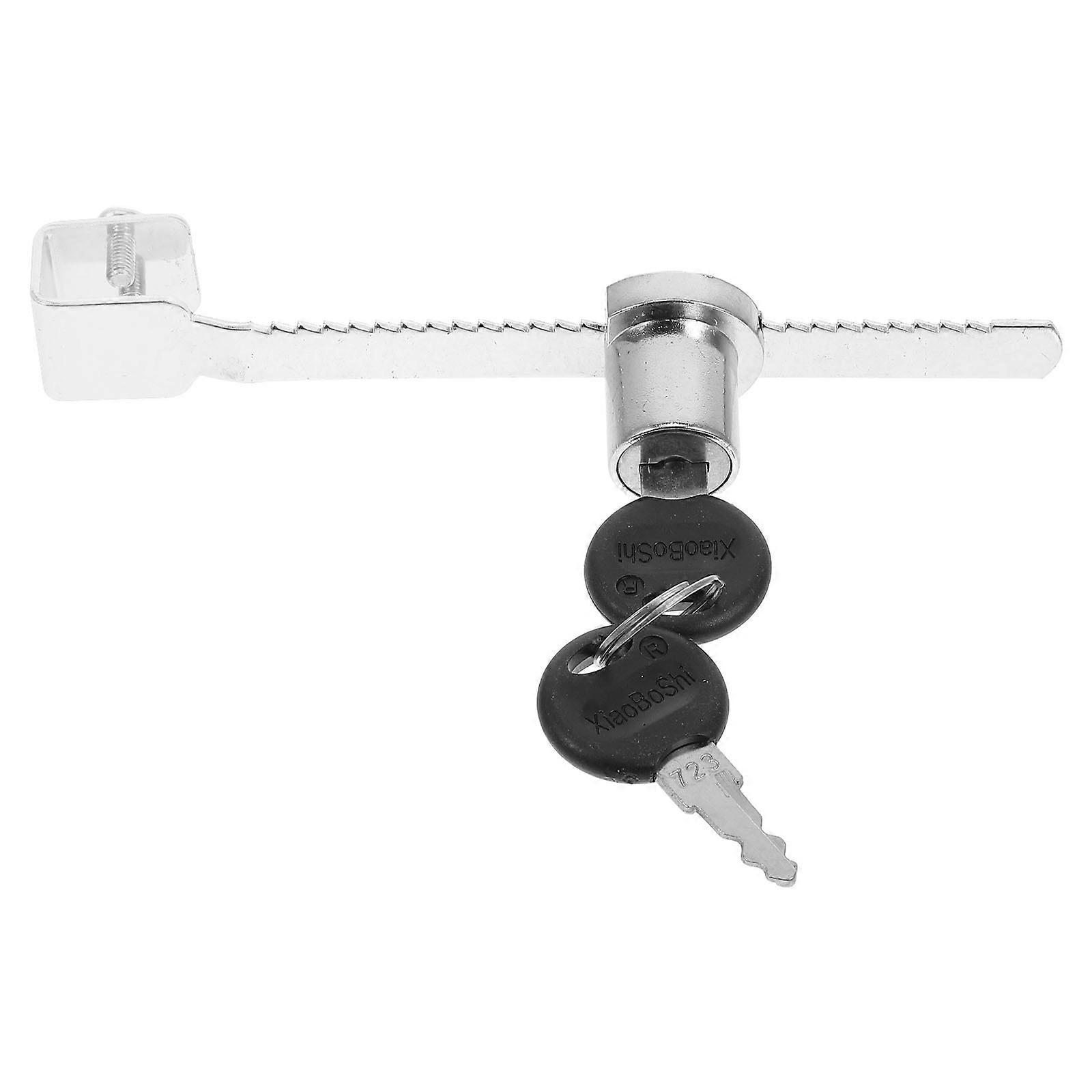 Sliding Glass Door Lock with Key Durable Antitheft Security Lock for in Supermarkets and Restaurants Ensures Safety and Theft Prevention