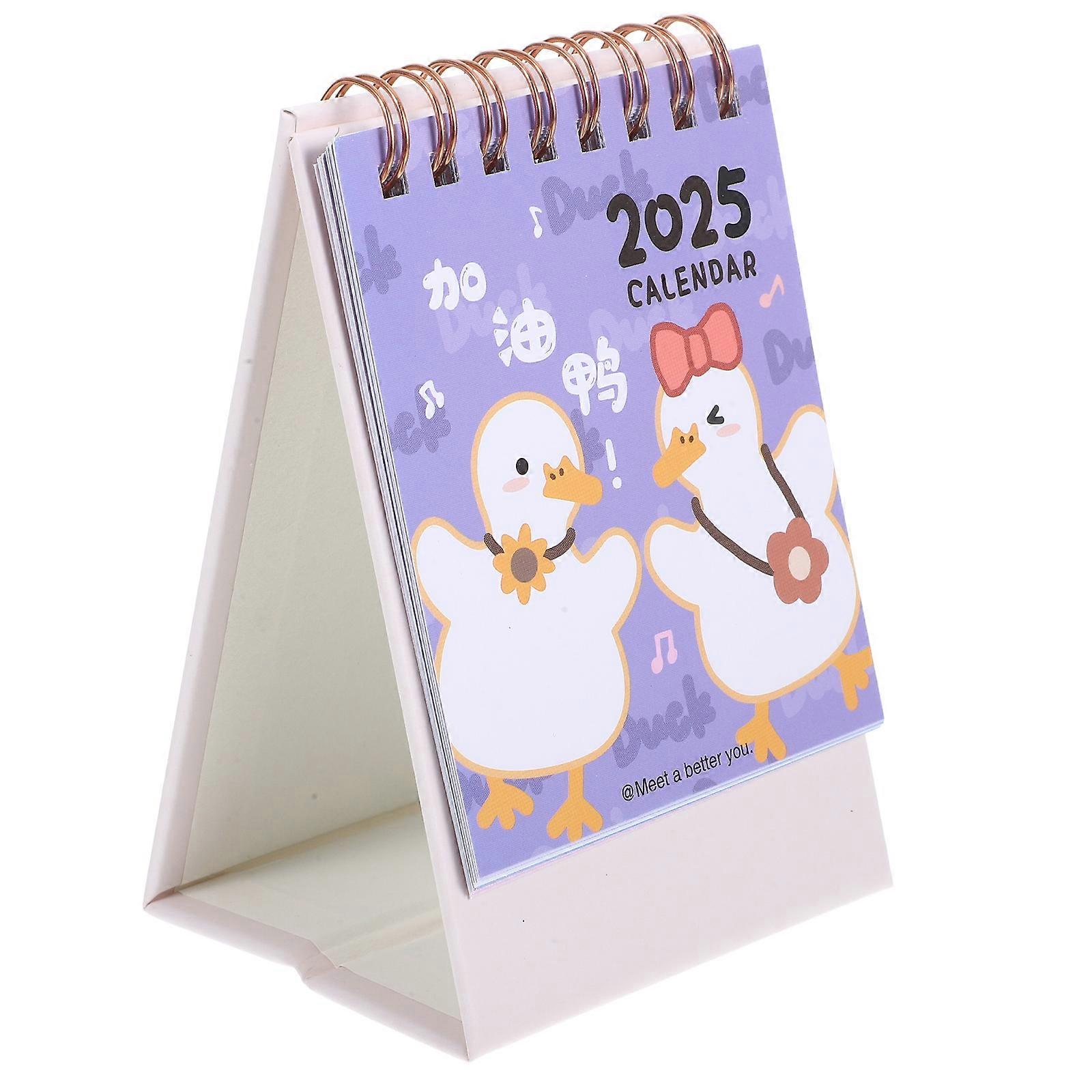 Desk Calendar 2025 Multi 2 Home Use Rectangular Date Tracking 1Pcs