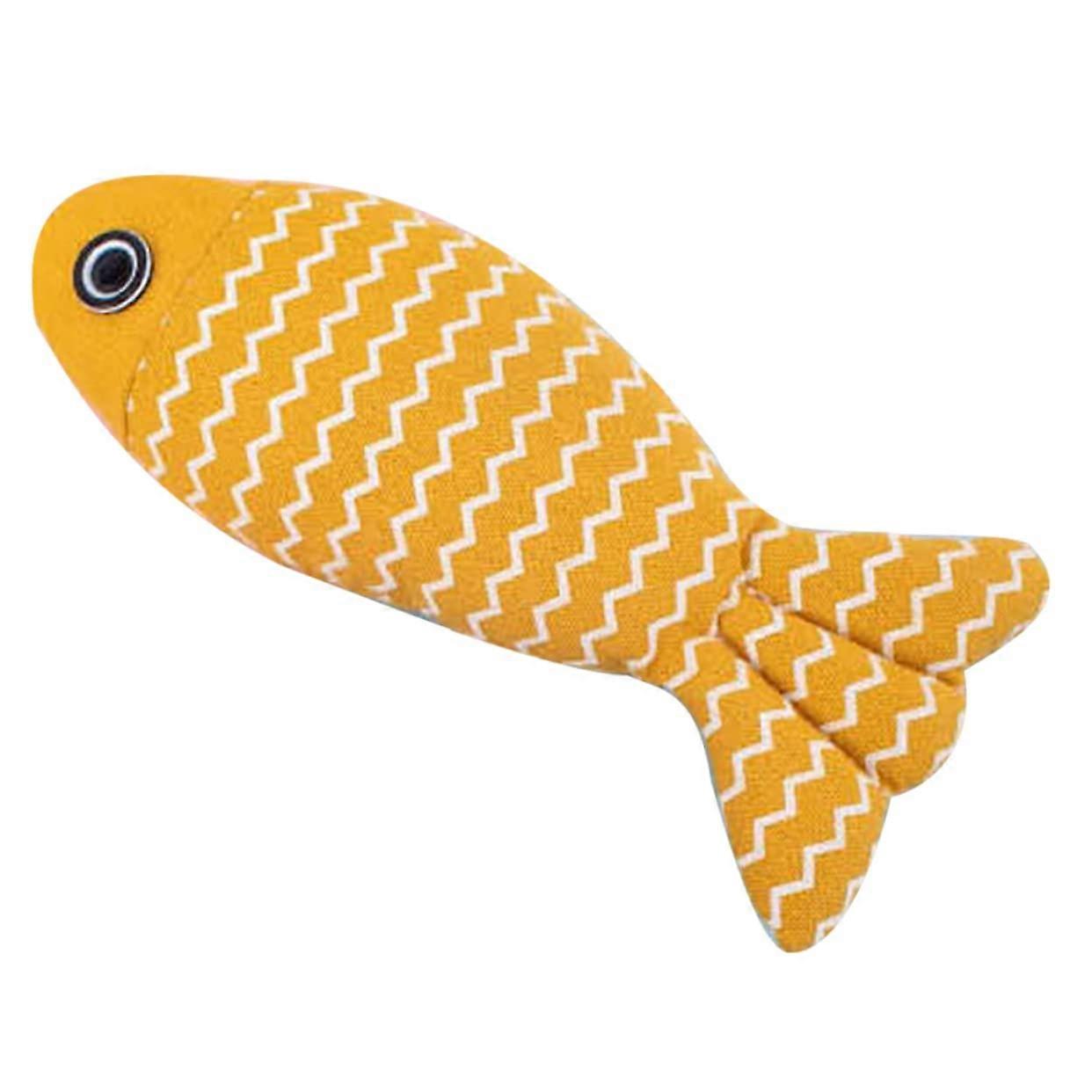 Catnip Toy for Cats Interactive Fish-Shaped Cushion Natural Catnip Indoor Play Activity, Ideal for Indoor Cats