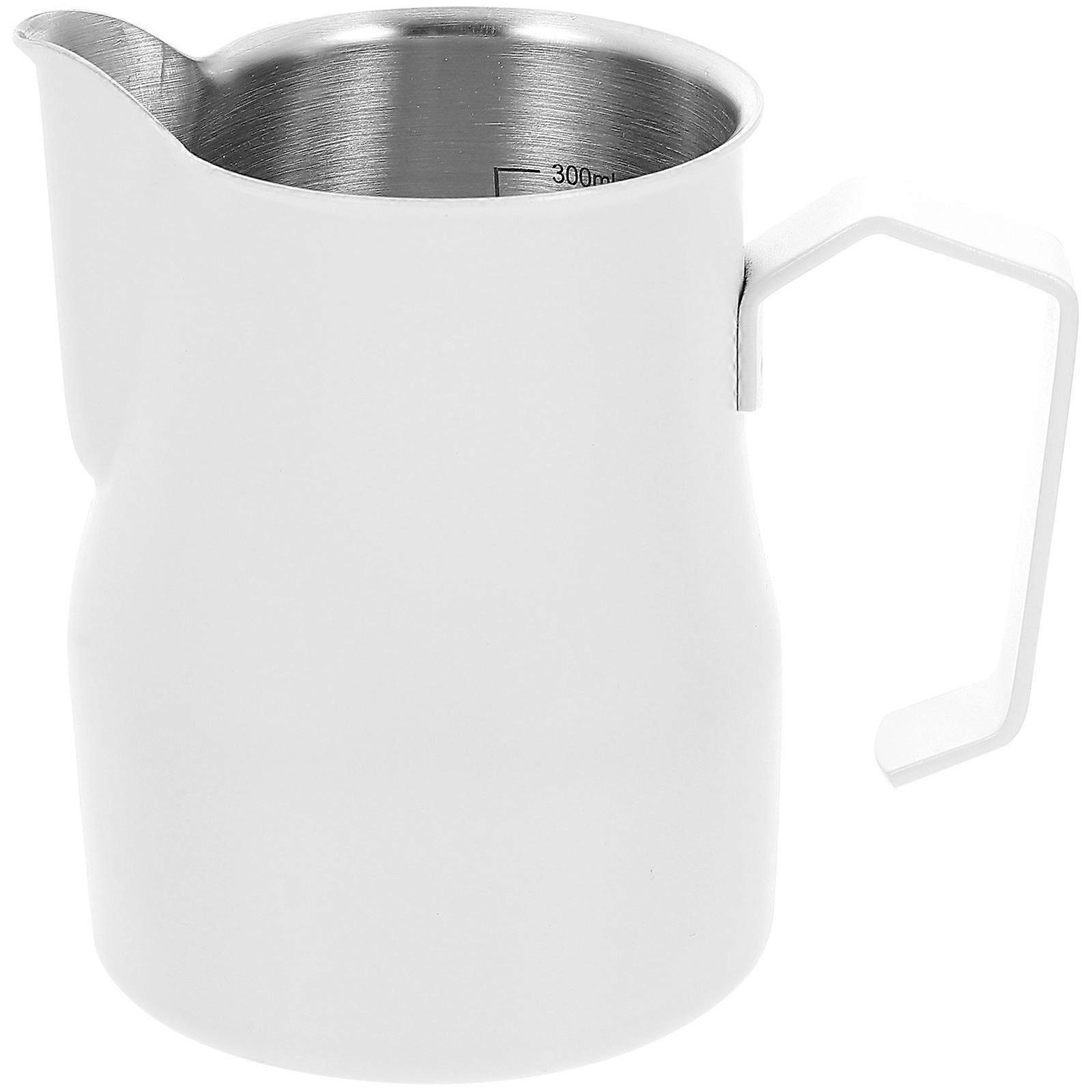 Metal Milk Frother Cup Household Espresso Steaming Pitcher For Home 350ml Milk Frothing Prevent Scalding 1Pcs