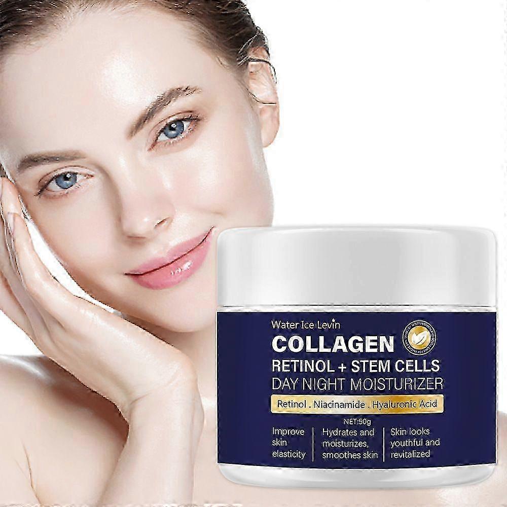 Collagen Face Moisturizer - Collagen Botanical Stem Cells Cream for Skin with Retinol, Niacinamide,