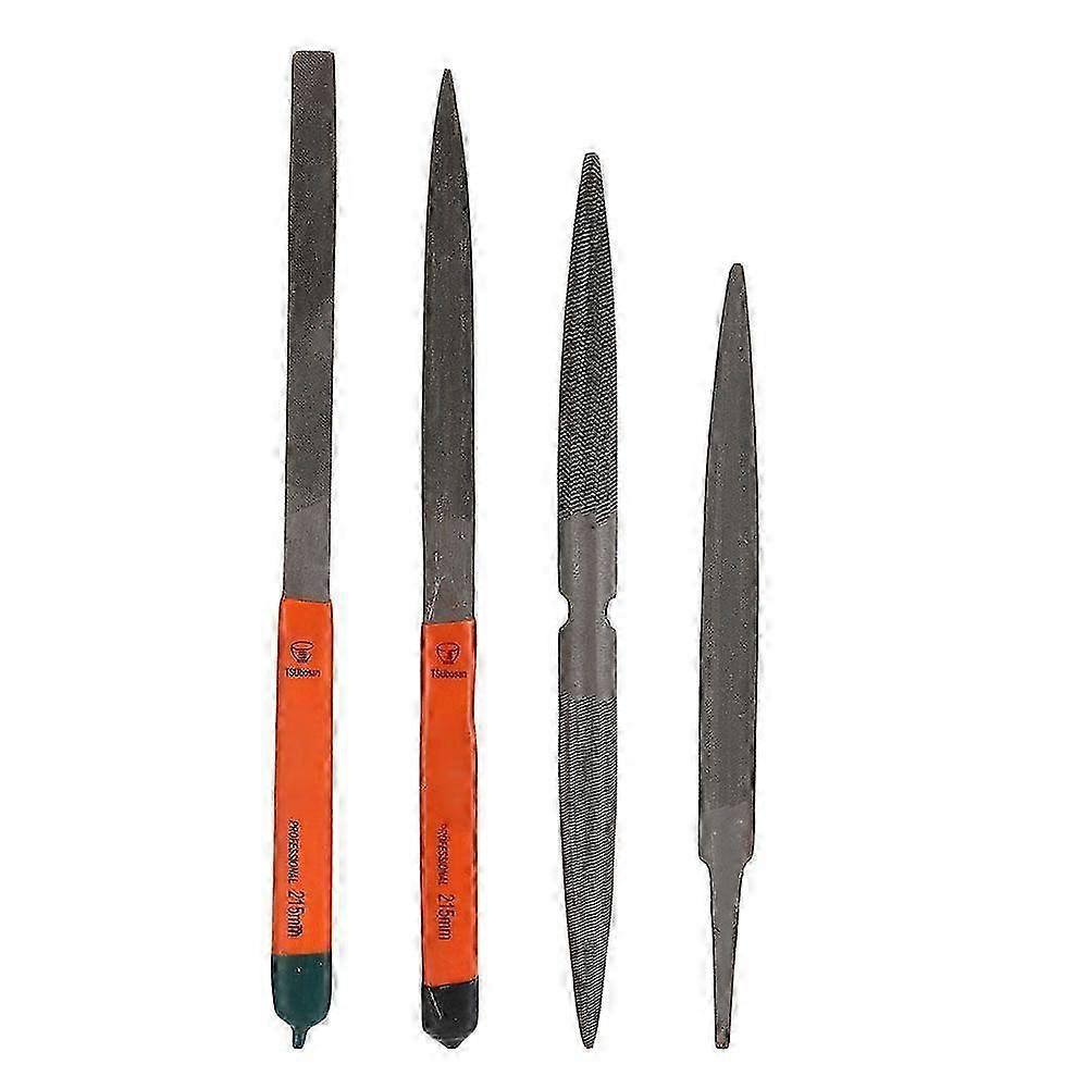 4-Piece Jewelry File Set, Gold & Silver Processing Tools for Grinding & Shaping, Accessory Kit