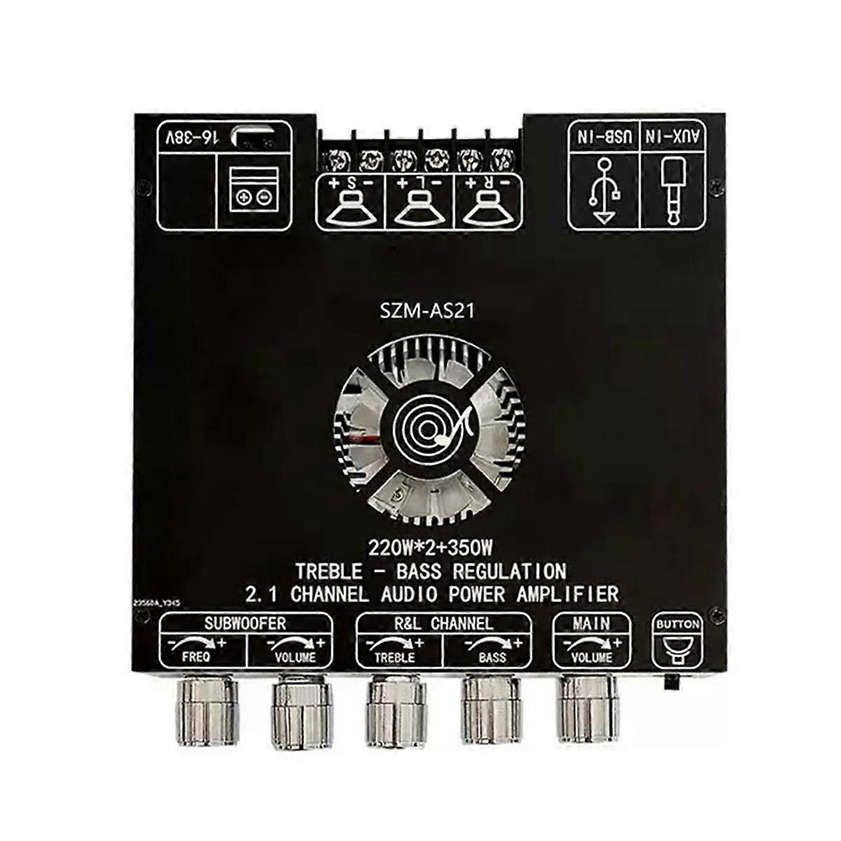 -AS21 2.1 Channel TPA3255 Bluetooth 5.1 Digital Power Amplifier