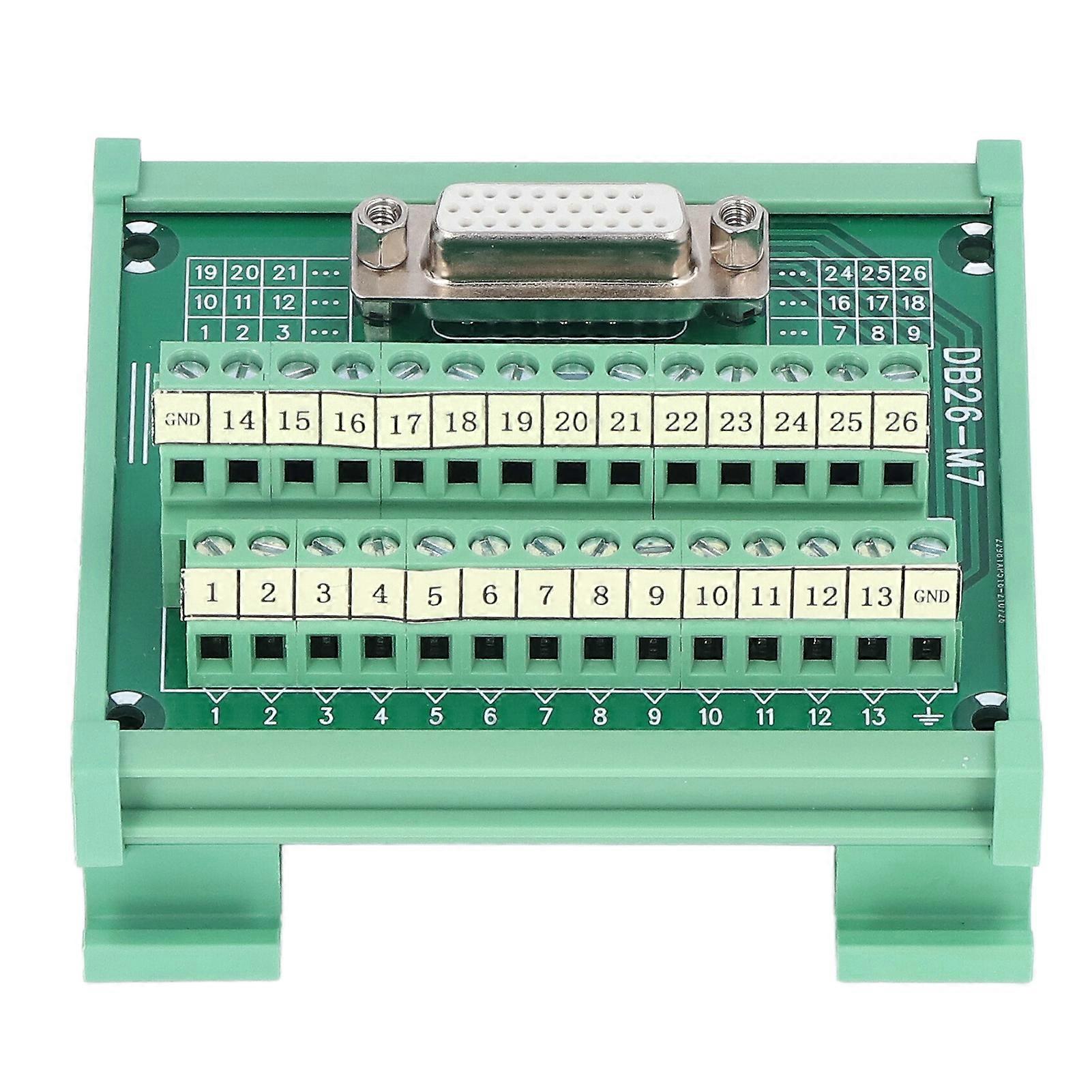 Terminal Block PCB Material Copper Base 0.8A/Pin 0.2Nm Torsion Printed Labels Female Distribution Module DC 60V