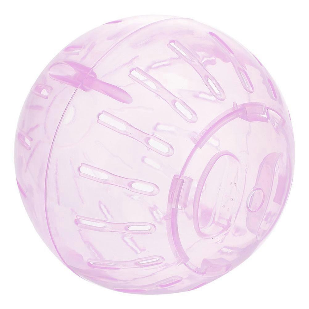 Small Animal Exercise Wheel Compact Lightweight Clear Ball Pink 12cm 1Set