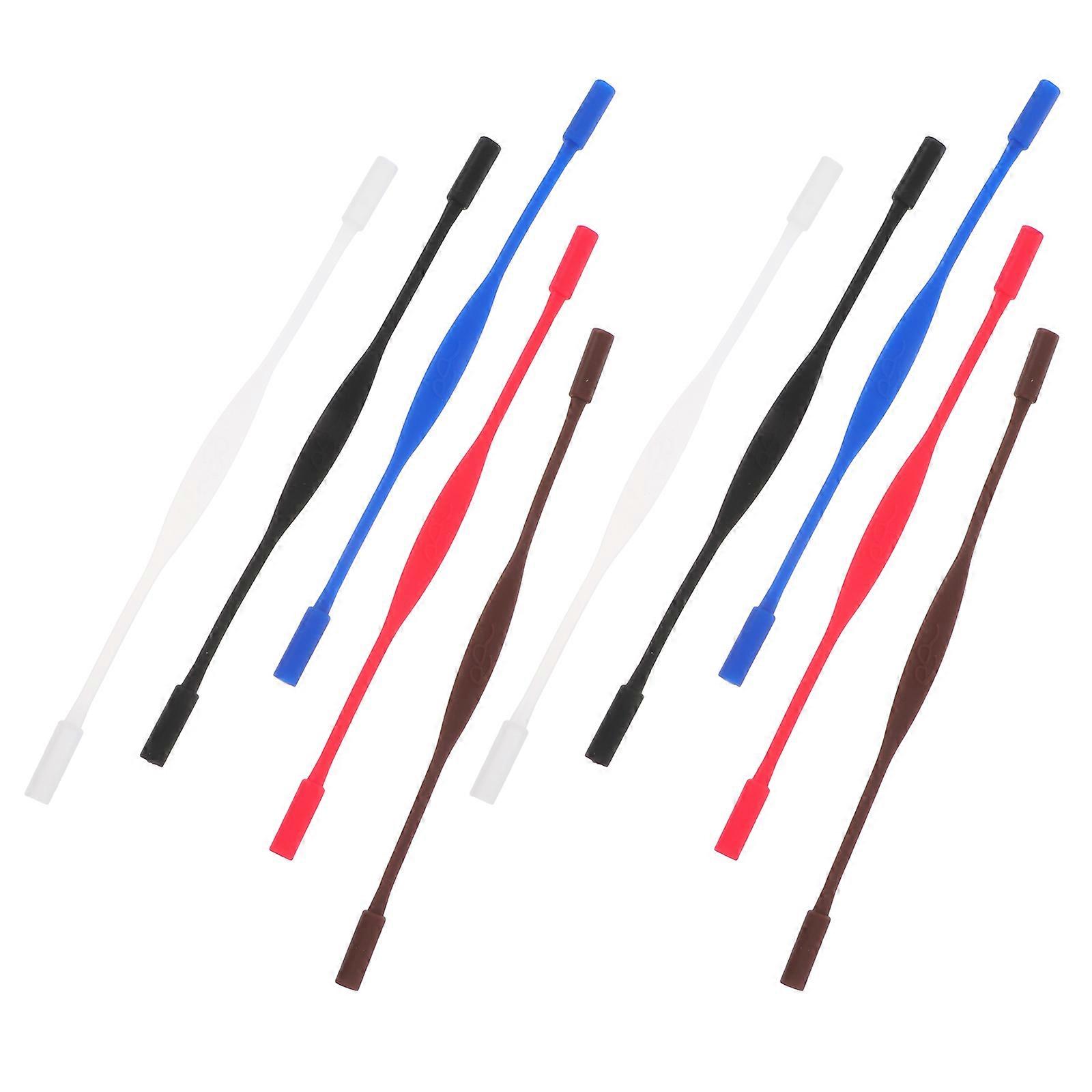 Nonslip Glasses Rope for Secure Fit Made of Silicone Suitable for Sports and Daily Use 10 Pieces Assorted Color