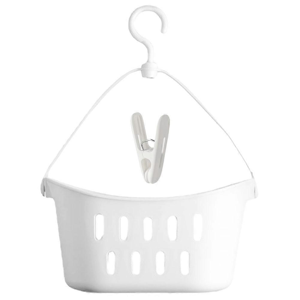 Plastic Hanging Storage Basket Organizer for Bathroom, Kitchen & Dormitory – Space Saving Design with Smooth Surface for Portable Convenience
