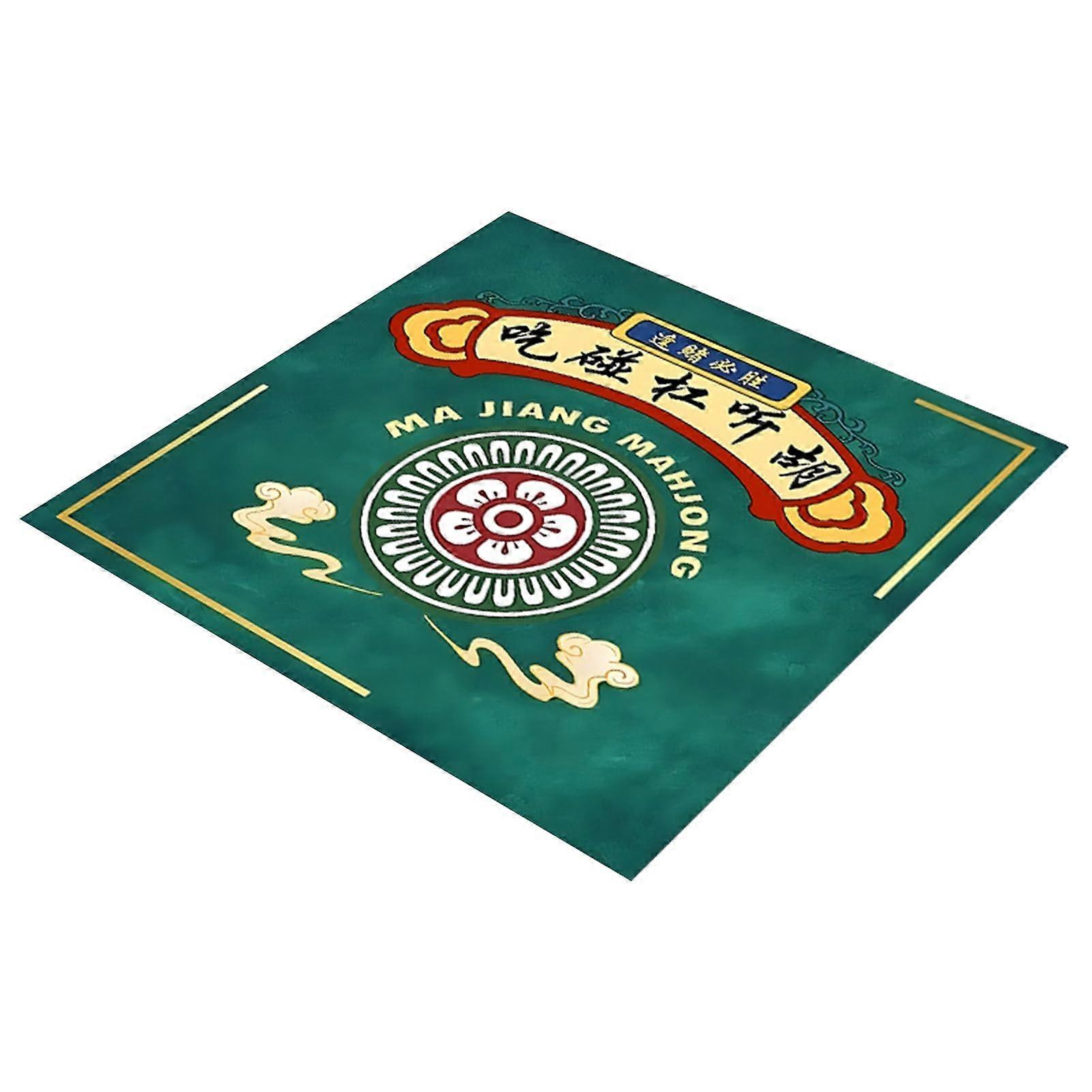 Mahjong Table , Mahjong Mat, NonSlip and Noise Reducing, Mahjong Accessories, Table Cloth, Game, Poker Game Mat for Card, Board and Tile Games