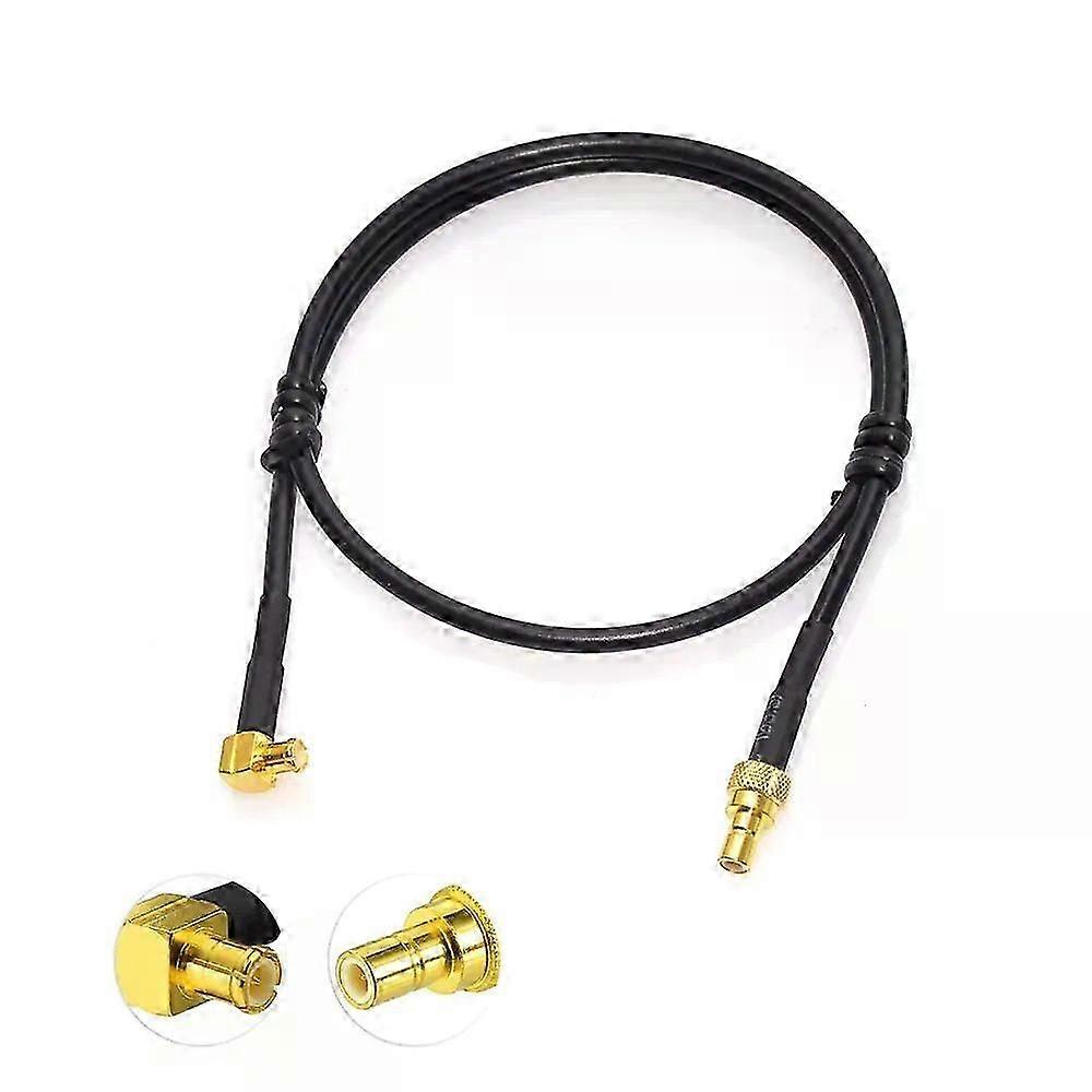 Superbat 40cm RG174 Right Angle MCX Plug to SMB Male Adapter Cable for DAB/DAB+ Car Radio Aerial Clarity CDAB7-AUTO
