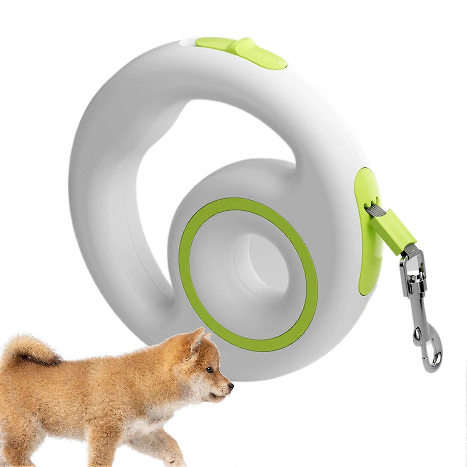 Flexible Leash for Pets Retractable Training Leash for Dogs, Ergonomic ShockAbsorbing Training Leash for Camping Trips Daily Walks Green