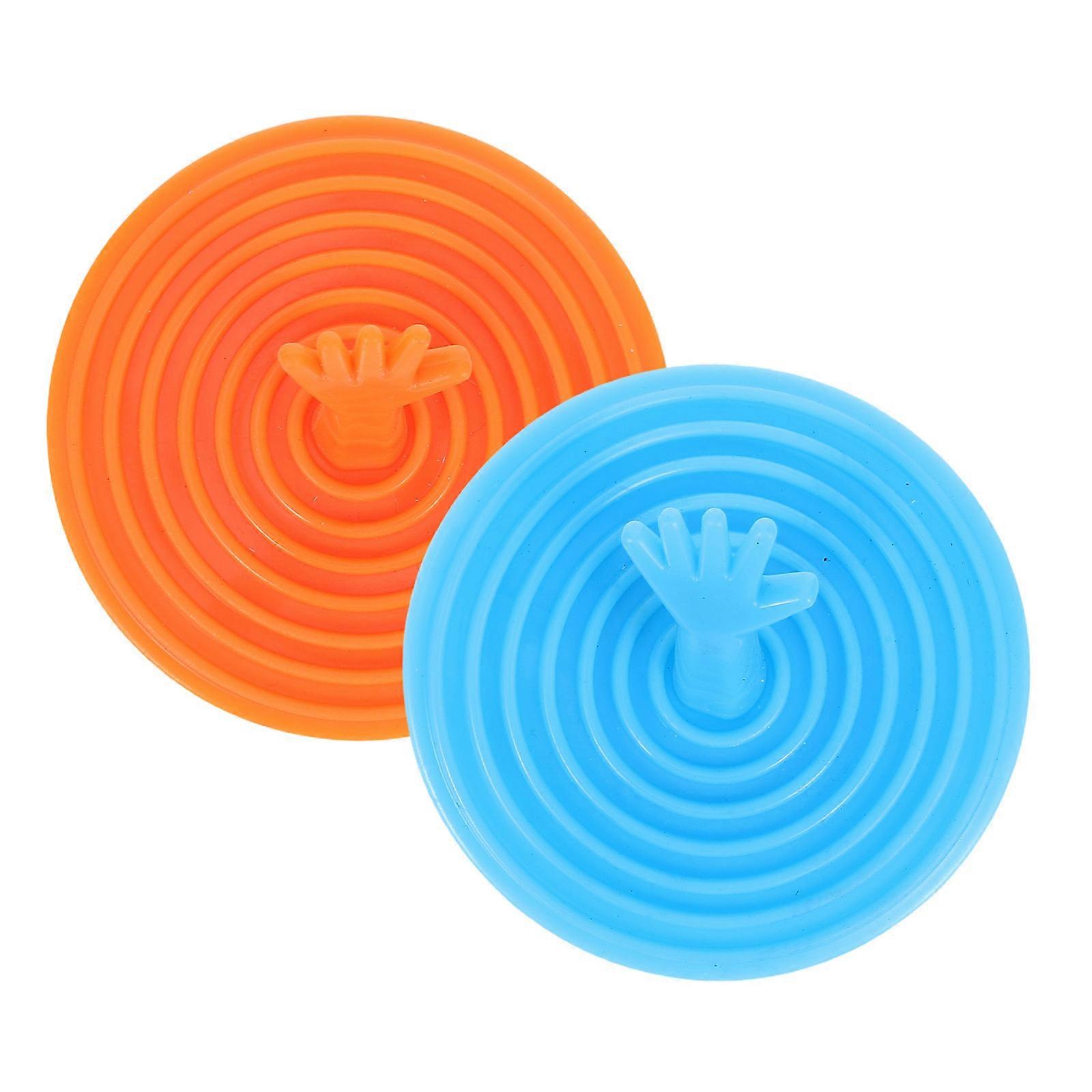 Kitchen Drain Strainer Strainer For Sink Cover Palm Shape Assorted Color 2Pcs