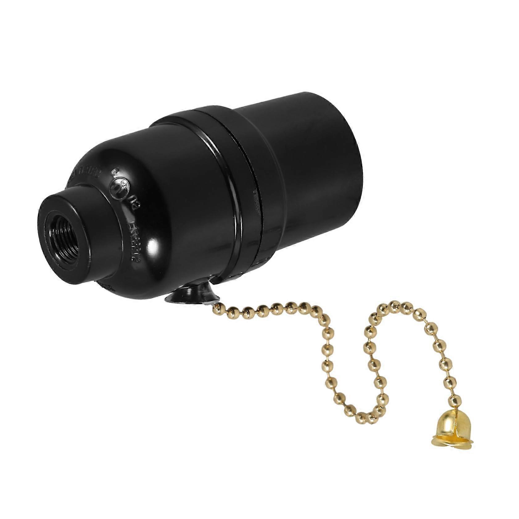 Lamp socket with pull switch
Stable Bakelite holder for ceiling lights
Versatile for residential and commercial use