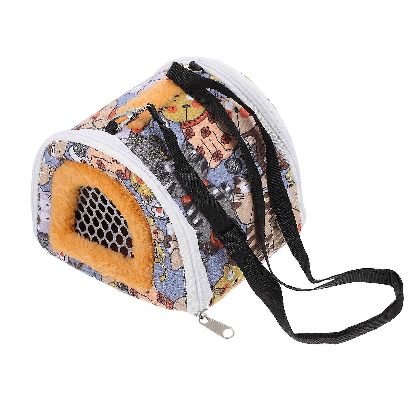 Hamster Transport Bag for Small Pets - Breathable Carrier with Observation Window for Guinea Pigs and Small Animals