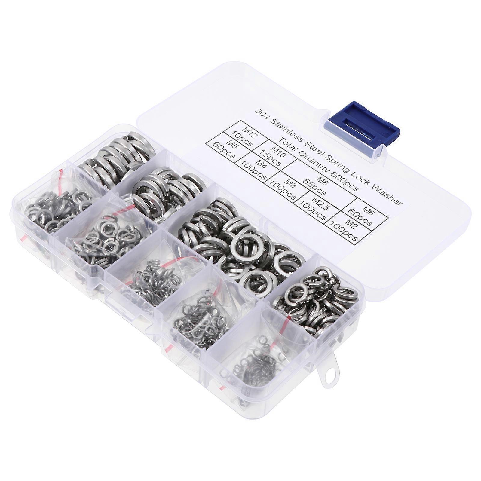 Locking Washers Spring Washers For Bolts Prevent Nut Loosening Vibration Load Situations 600Pcs