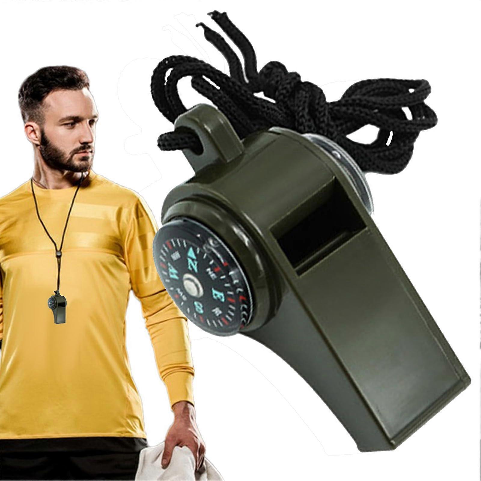 Multifunctional survival whistle, ABS, decibel, loud, compact, durable, 6 pcs.