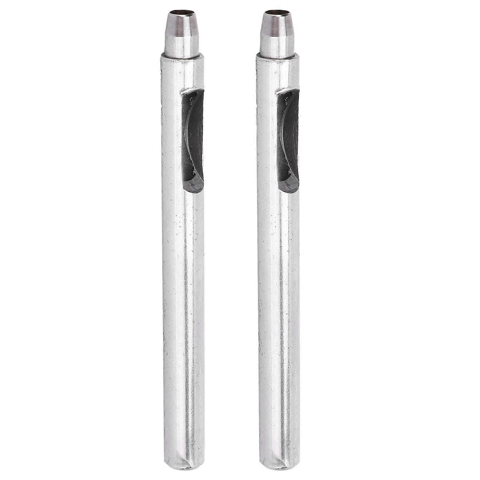 2Pcs Hole Punch Tool DIY Leather Round Hollow Punching Cutter Drilling Hardware Supplies6mm