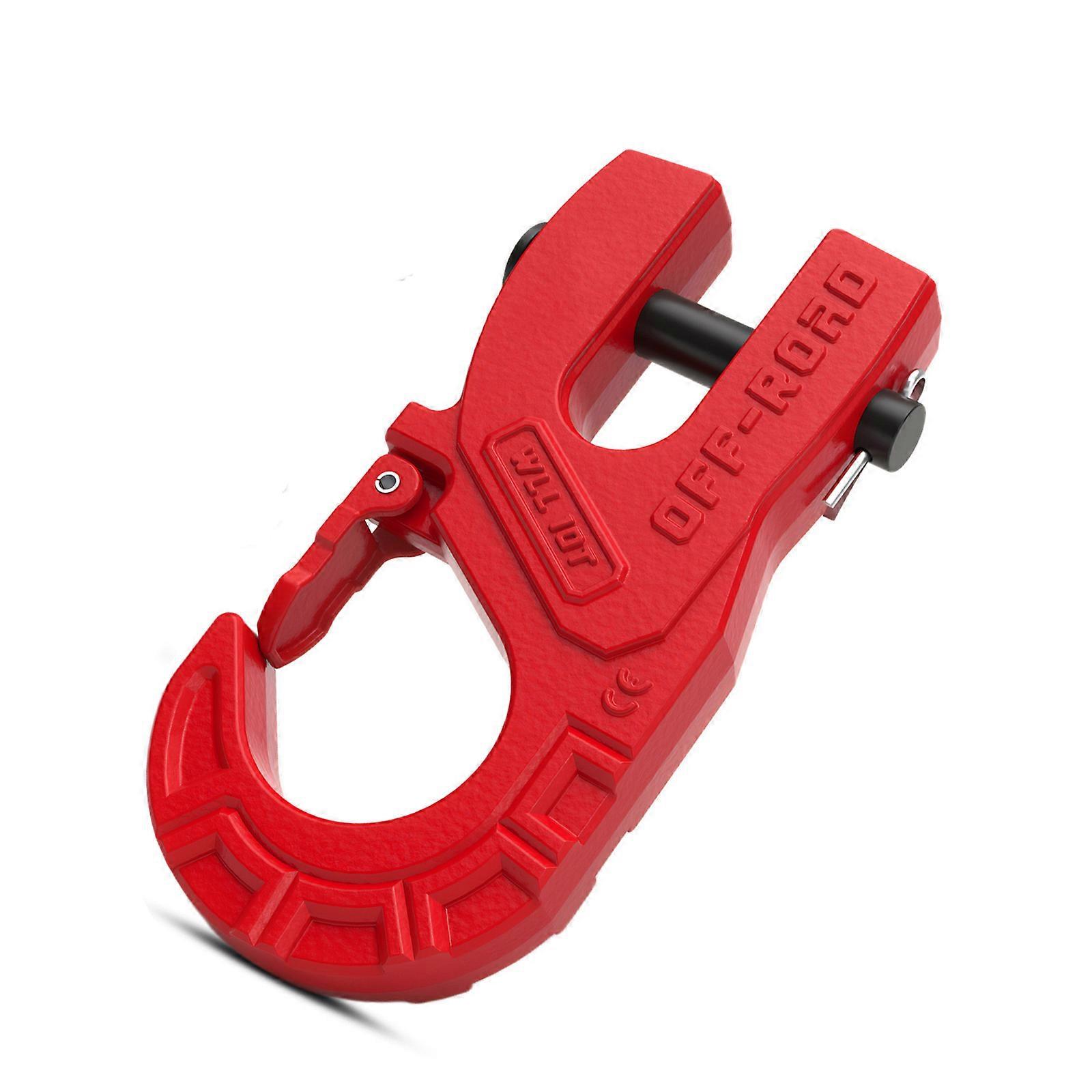 Tow Winch Hook 3/8Inch Heavy Load Winch Hook 10 Ton Vehicle Recovery Winch Hook, For Synthetic Rope Multicolor