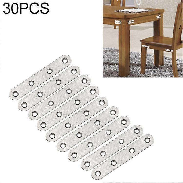 30 PCS Stainless Steel Connection Code Straight Connecting Piece, Number: 5
