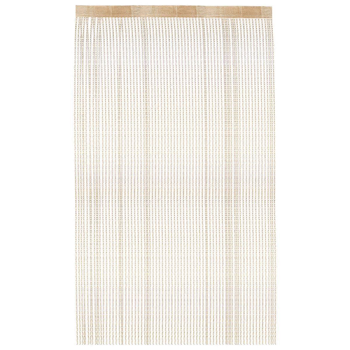 Khaki Dense Thread Curtain for Home Decor Elegant Polyester Door Curtain 2m x 1m
