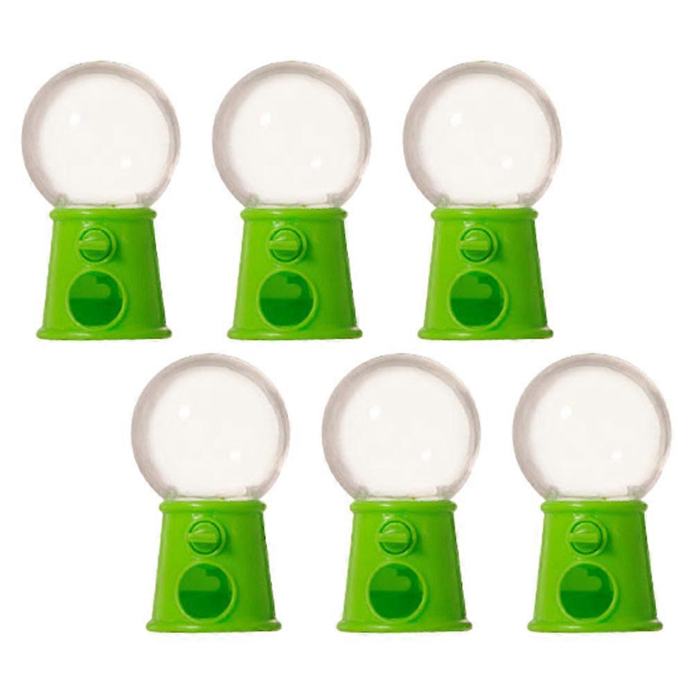 6 قطع آلة gumball مصغرة البلاستيك حلوى الماسك Playthings موزع حلوى الأطفال لحزب الأطفال