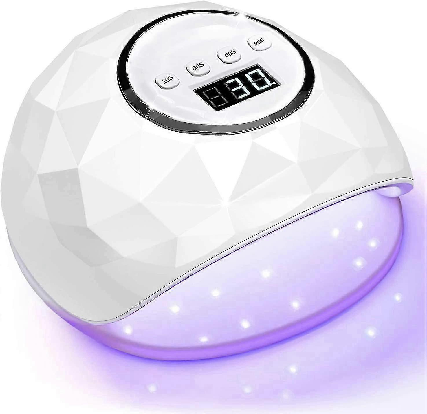 UV LED Nail Lamp with 4 Timer Settings  Fast-Drying Gel Polish Curing Lamp & LCD Screen