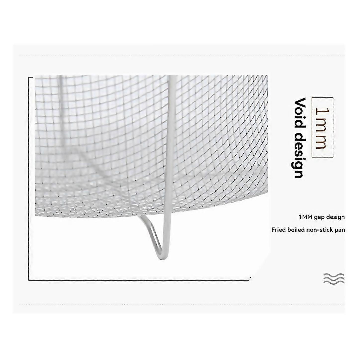 For Folding Fry Basket Mesh Container 7 Inch Foldable Deep Fryer Basket