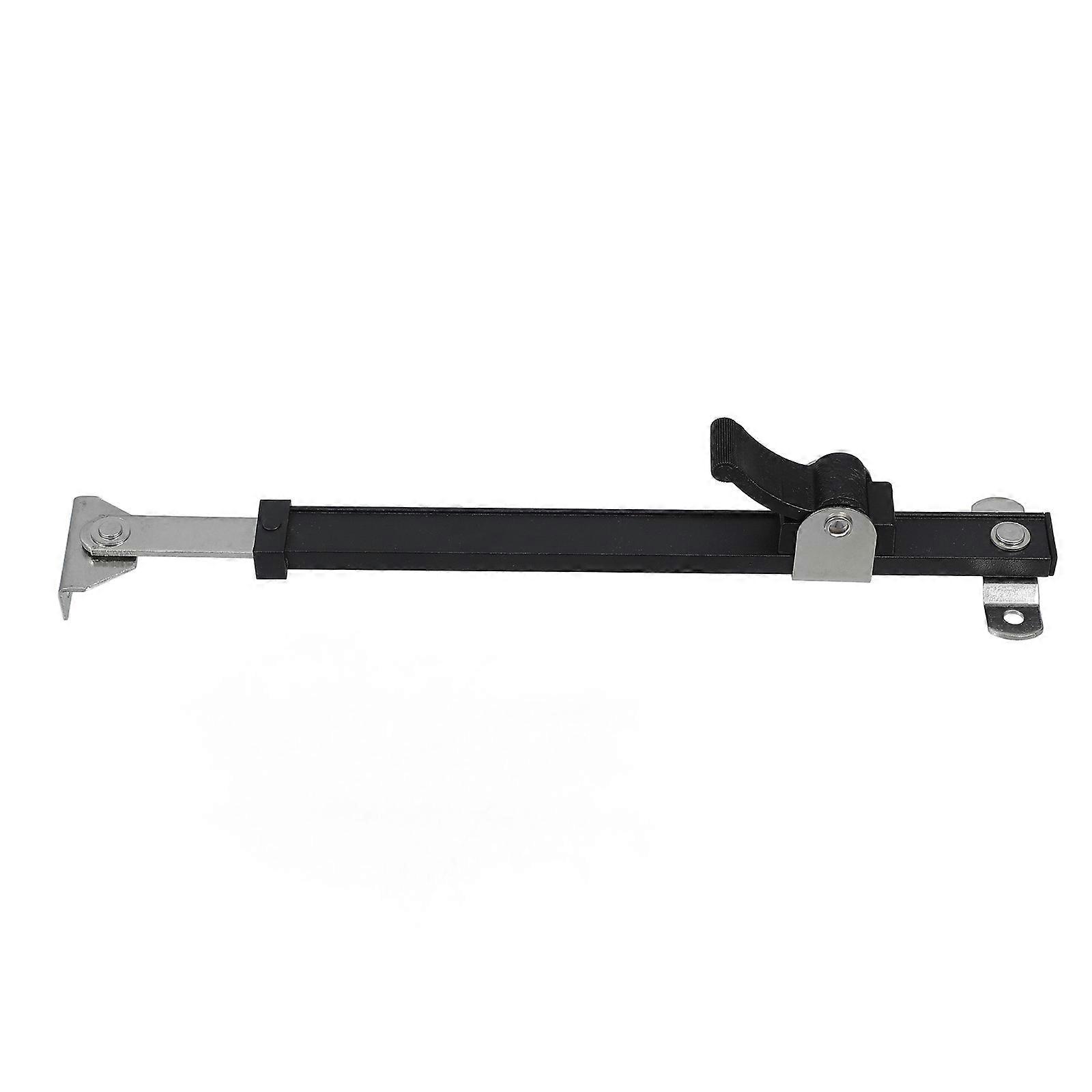 Telescopic Window Support Rod for Home Use Black Aluminum Alloy Adjustable with Limiter 1 Set