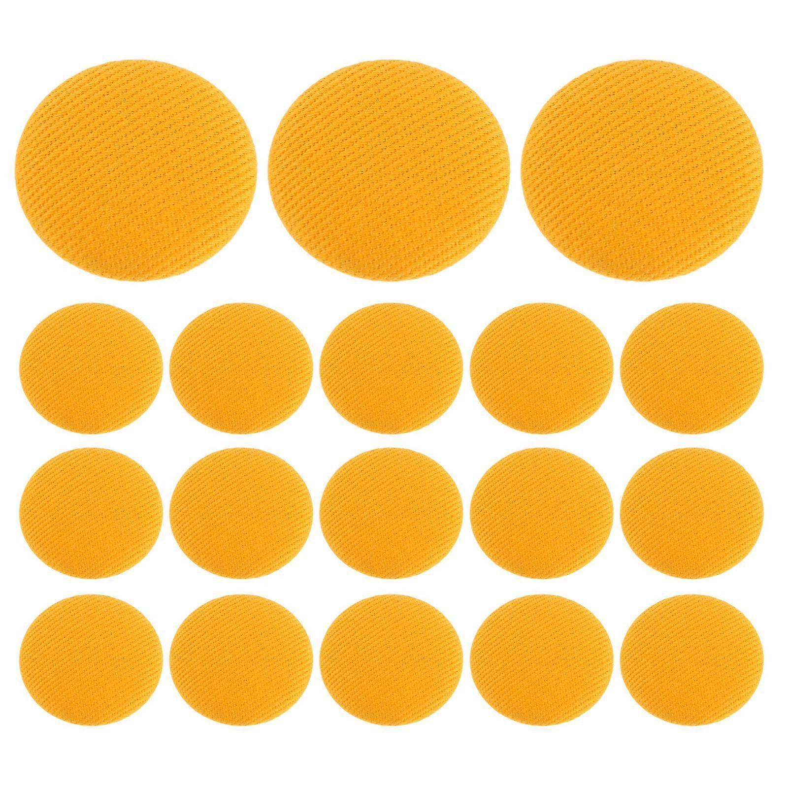 30pcs Fabric Covered Round Buttons Metal Shank Buttons Coats Suits Buttons Dress Buttons Blouses Decorative Cloth Buttons for Crafting Sewing Projects