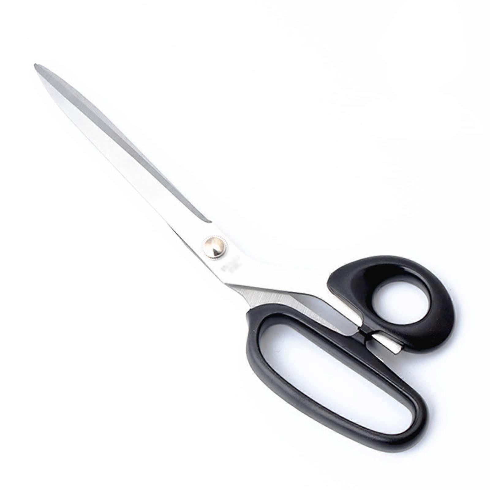 Black Gray Dressmaking Scissors Fabric Cutter Sewing Cutting Scissors for Cross Stitch Embroidery Needlework (Size: S, One Color)