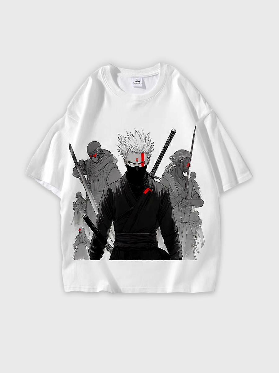 T-shirt round neck Role Pattern loose short sleeve E941