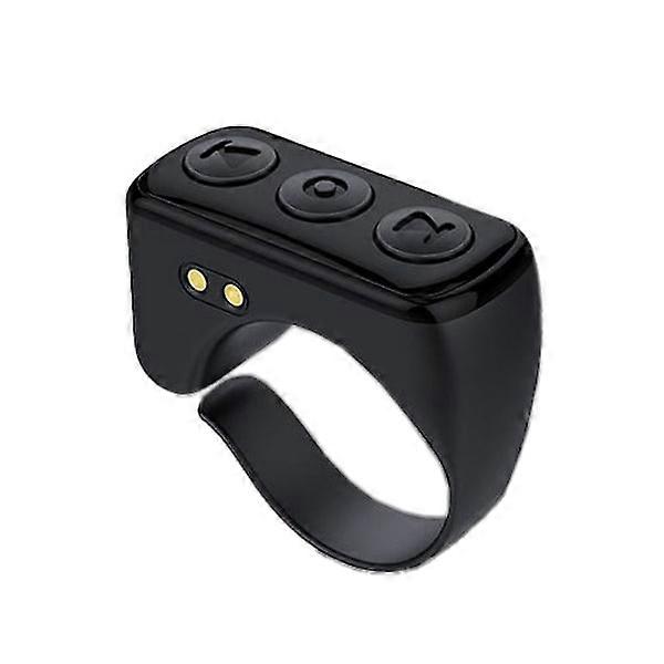 Bluetooth page turner remote for iPad, phone, camera, remote control, shutter, selfie button, gray, white