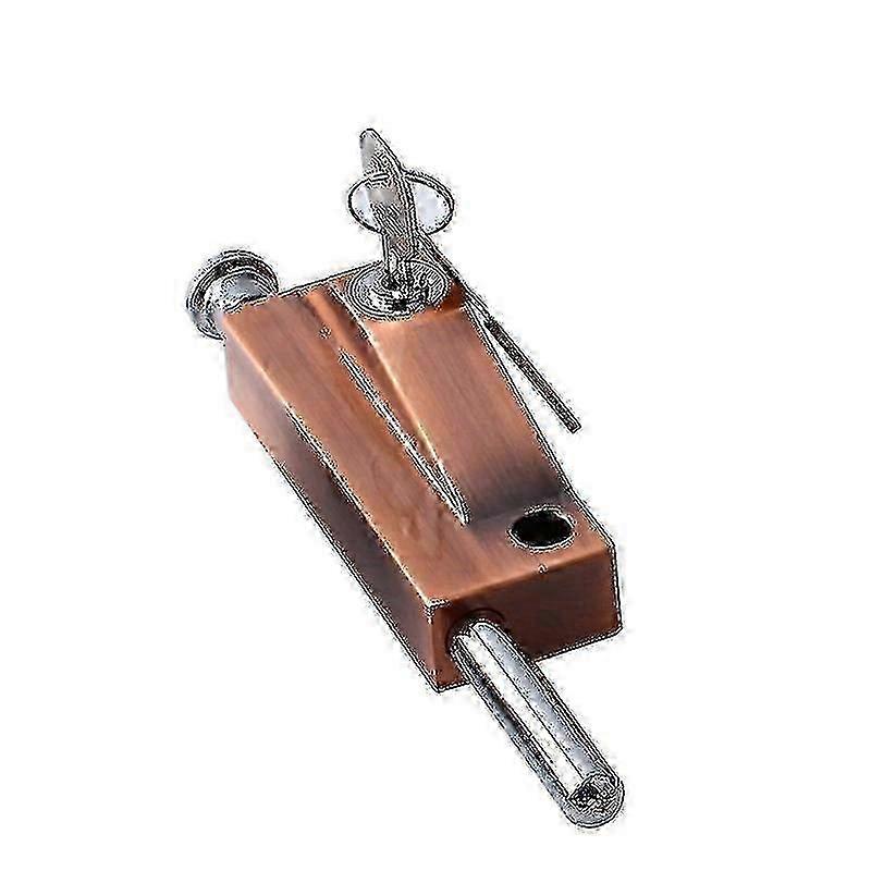 باب المرآب متعدد الوظائف قفل الباب قفل الباب العالمي مع 1 مفتاح داخلي وخارجي عالمي أحمر برونزي سريع