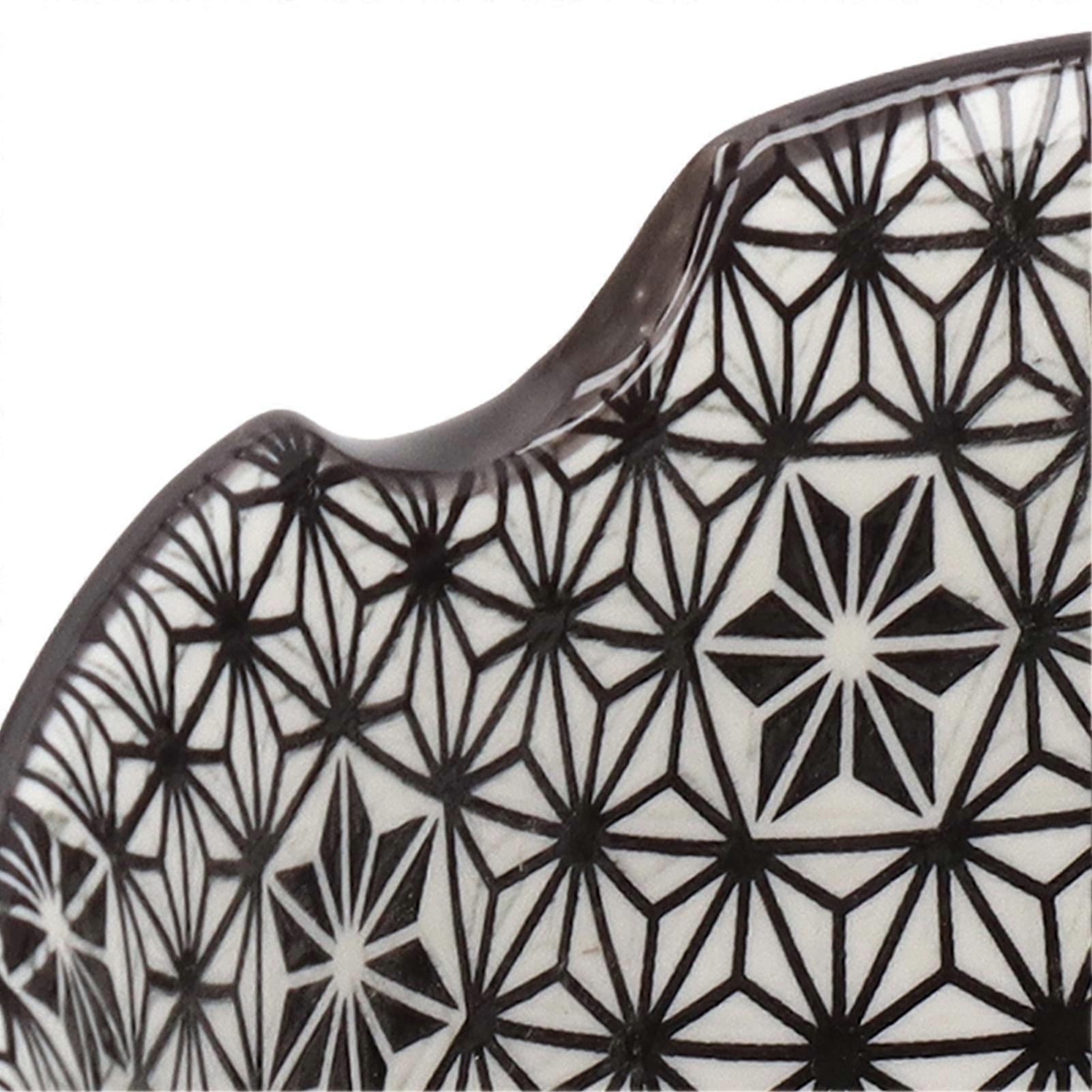 Yarn Bowl Holder Rustic Texture Simple Style Ceramic Material Decorative Fixing Knitting Tools for Winding Wool Black